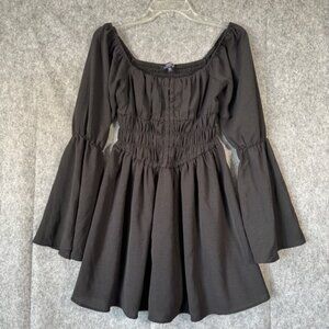 Y2K Peasant Dress Women Small Cottagecore Goblincore Medieval Renaissance Gothic